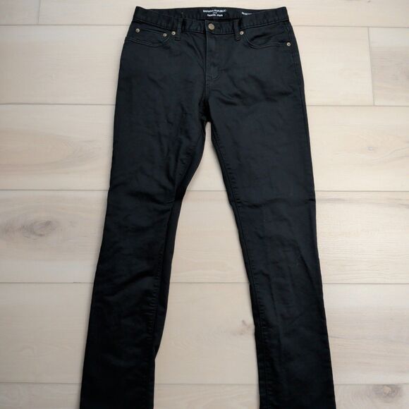 Banana Republic Travel Slim Fit Jeans Mens 32x32 Black Stretch Denim EUC - Picture 1 of 11